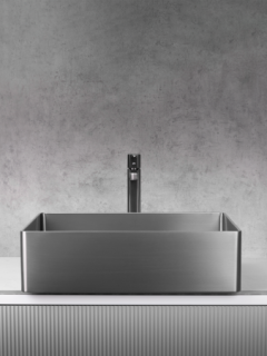 Раковина AltroBagno Accordo 001010 MtGr из нержавеющей стали сталь оружейная