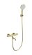 Смеситель для ванны с душем Wonzon & Woghand INN 1 WW-B3013-A1-BG с термостатом брашированное золото