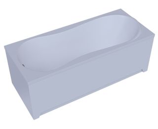 Акриловая ванна Aquatek Афродита AFR170-0000032 170х70 см слив слева с фронтальным экраном сборно-разборный сварной каркас