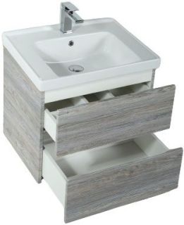 Подвесная тумба под раковину Art&Max Techno 60см сосна AM-Techno-600-2C-SO-LW635