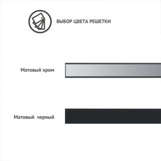 Душевой лоток Berges C1 Norma 095039 80см чёрный матовый