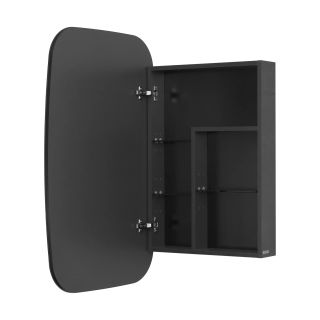 Зеркальный шкаф Акватон Сохо 60см левый графит 1A258302AJA0L