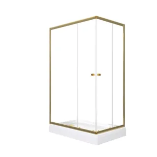 Душевой уголок Triton Вента -Голд Щ0000073919 120x80 см профиль золото стекло прозрачное