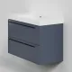 Тумба под раковину La Fenice Elba  FNC-01-ELB-BG-80-2 матовая синяя 80 см