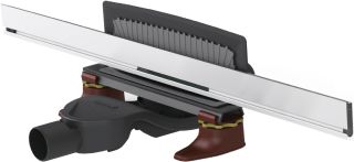 Душевой лоток Berges Wasserhaus Wall 600 091156 с решеткой Хром глянец