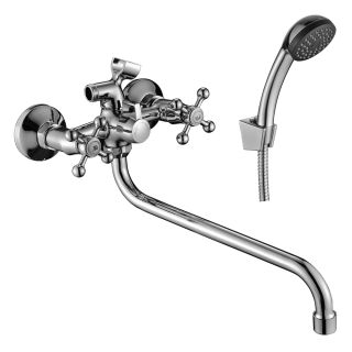 Смеситель для ванны Decoroom с ручным душем хром DR49045