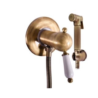 Гигиенический душ со смесителем Rav Slezak Labe L547/1SM бронза