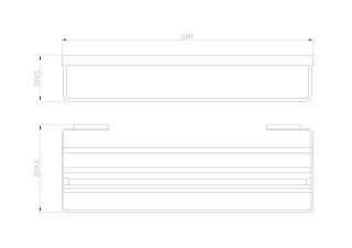 Полка для полотенец  Wonzon & Woghand Lotte WW-8381A хром