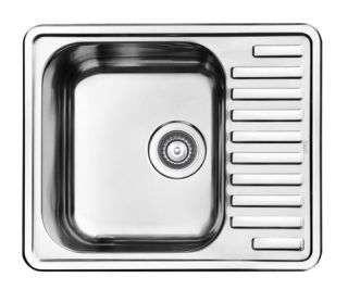 Кухонная мойка IDDIS Strit STR58PDi77S с сифоном 58см сталь