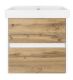 Подвесная тумба под раковину Misty Адриана 55см дуб Вотан/белый