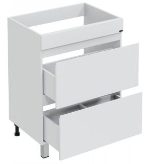 Тумба под раковину для стиральной машины СанТа Марс 700316 напольная 68см белый