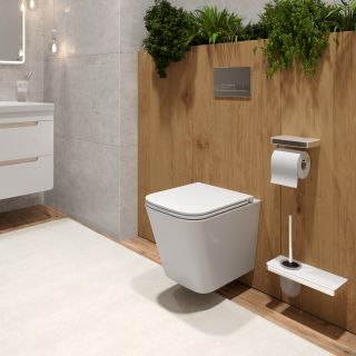 Комплект 3в1 100803421 инсталляция Lemark Peneda с кнопкой смыва Bit хром матовый унитаз подвесной безободковый Florex торнадо белый глянец