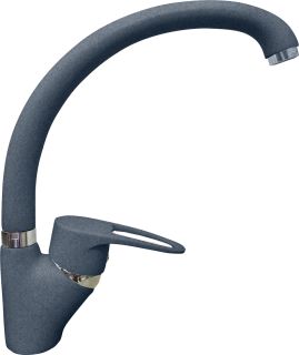 Смеситель GranFest для кухни Графит Мрамор 1024 графит