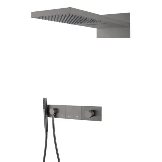 Душевой комплект Boheme Zodiac 132-GM оружейная сталь
