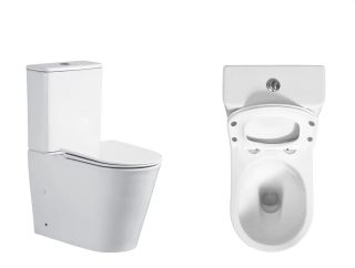 Унитаз напольный Ceruttispa Piers Tornado CT10560 безободковый со смывом торнадо белый