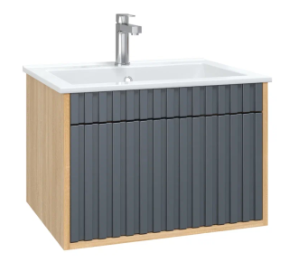 Подвесная тумба Onika Дайлер 106151 60см графит/дуб сонома