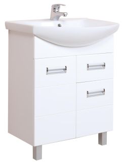 Напольная тумба под раковину Onika Балтика 107025 с ящиком 70см белый