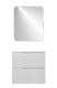 Подвесная тумба под раковину Kare Luxe ФР-00007075 60см два ящика белый