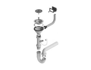 Одинарный сифон Alveus 1130537 1XSP 114-PP