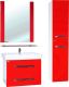 Тумба под раковину Bellezza Рокко 50см красный 00000010144