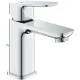 Cмеситель для раковины GROHE Cubeo 1017300000 хром