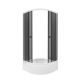 Душевой уголок Triton Грэй Щ0000066465 90x90 см профиль белый стекло тонированное
