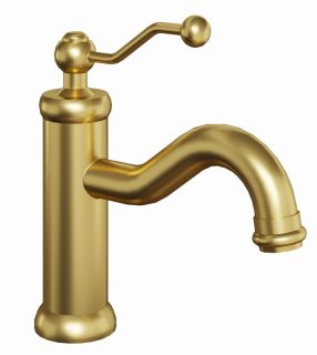 Смеситель для раковины Paini Duomo 88PJ205 матовое золото