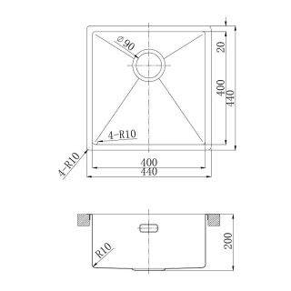 Кухонная мойка Lemark Olanga 440 9937121 сталь