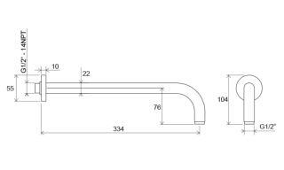 Кронштейн для верхнего душа Ravak чёрный X07P571