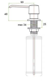 Дозатор жидкого мыла Zorg ZR-20 ЧЕРНЫЙМЕТАЛЛ