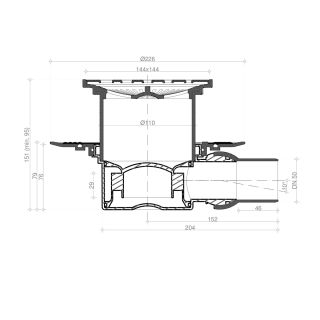 Душевой трап Pestan Confluo Standard Drops 1