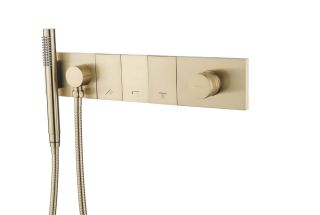 Встраиваемый смеситель для душа Boheme Zodiac 132-SYS-MG золото матовое