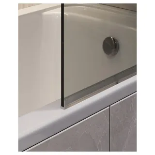 Шторка на ванну Timo T27 70 см чёрный