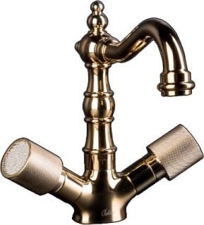 Смеситель для раковины Boheme Royal Crystal золото 292-Royal/CRST