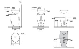Раковина напольная Kerasan Artwork Moloco 474001 45см белый