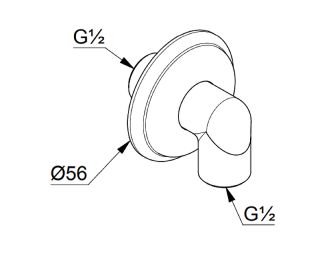 Шланговое соединение Kludi 1926 позолоченный 1210145-00