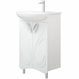 Тумба под раковину Corozo Лидер 50см белый SD-00000318