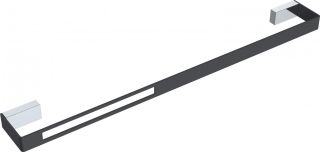 Полотенцедержатель Boheme Q чёрный/хром 10942-CR-B