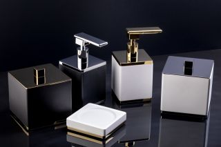 Дозатор Boheme чёрный/золото 10969-B-G