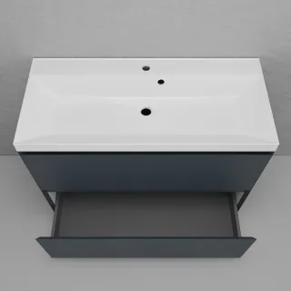 Тумба под раковину напольная Style Line Манхэттен ЛС-00002369 100 см графит