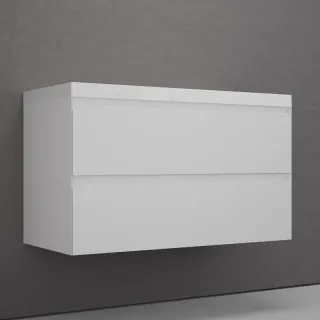 Тумба под раковину подвесная Style Line Манхэттен ЛС-00002356 100 см белый матовый