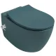 Подвесной унитаз Isvea Sentimenti Neo 10ARS1015I-2P безободковый с функцией биде изумрудный матовый