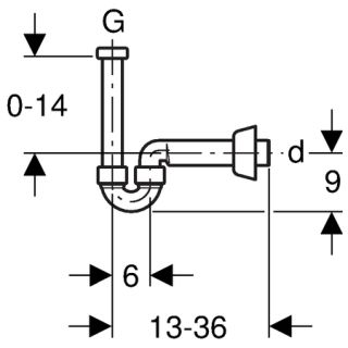 Сифон Geberit 151.108.11.1 для биде