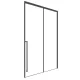 Душевая дверь в нишу Timo T58L 140 см левая чёрный