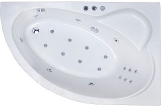 Гидромассажная ванна Royal Bath Alpine De Luxe 140x95см правая белый RB819103DL-R