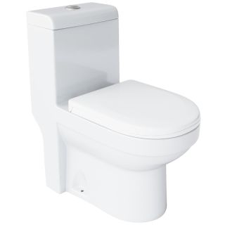 Унитаз-моноблок Laguraty 20980W с сиденьем микролифт белый