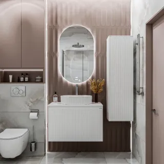 Шкаф-пенал Grossman Кристалл 303545 белый 40 см