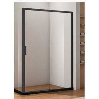 Душевая дверь Aquanet Pleasure AE60-N-120H200U-BT 225498 120 см профиль чёрный стекло прозрачное