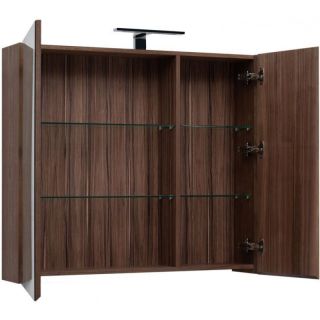 Зеркальный шкаф Aquanet Нью-Йорк 203955 100 см шпон орех