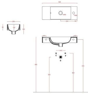 Раковина ArtCeram LAVAMANI BRICK LML002 01 00 серая 54 см